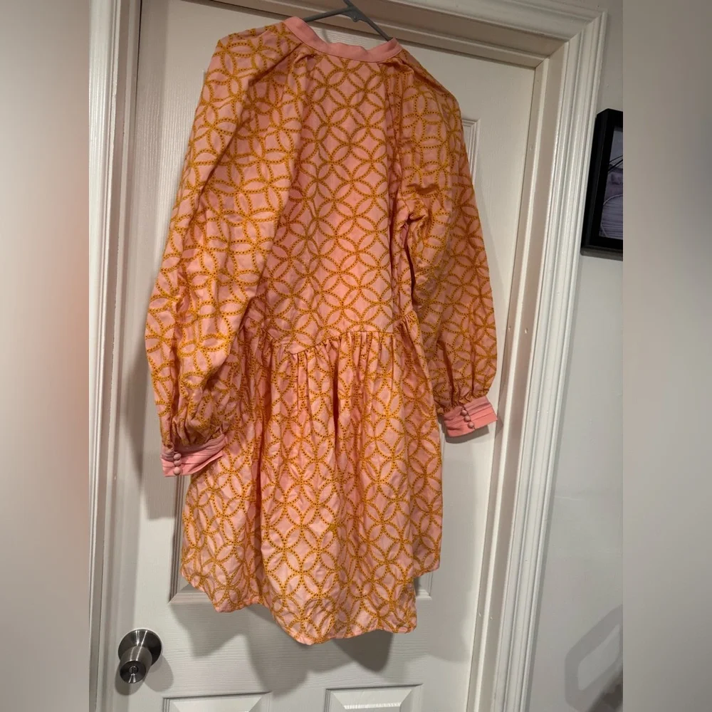 Roiii NWT dress super cute flowy peach, yellow and pink  colored dress - Picture 5 of 7